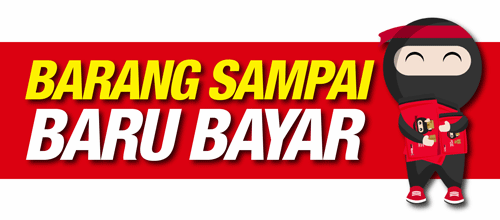 COD - Barang sampai bayar pada Ninja Van (Barang sampai 5-7 Hari) Ada Caj Tambahan Dikenakan